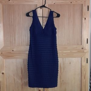 Roulette royal blue VINTAGE inspired ruffle cocktail style dress size 6
